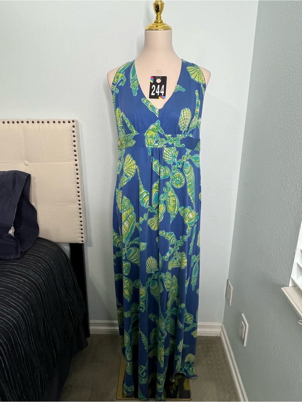 Lilly Pulitzer Halter Maxi Dress #244